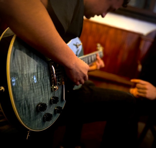 Guitar dialled in and played
